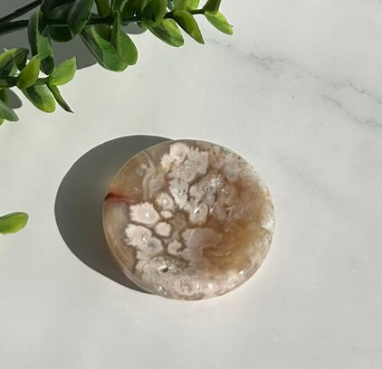 Flower Agate Bowl / Ring Holder (2") - 8F