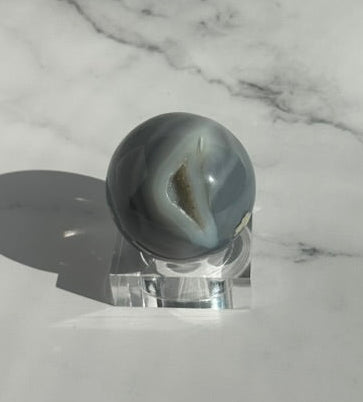 Druzy Agate Sphere - A18D