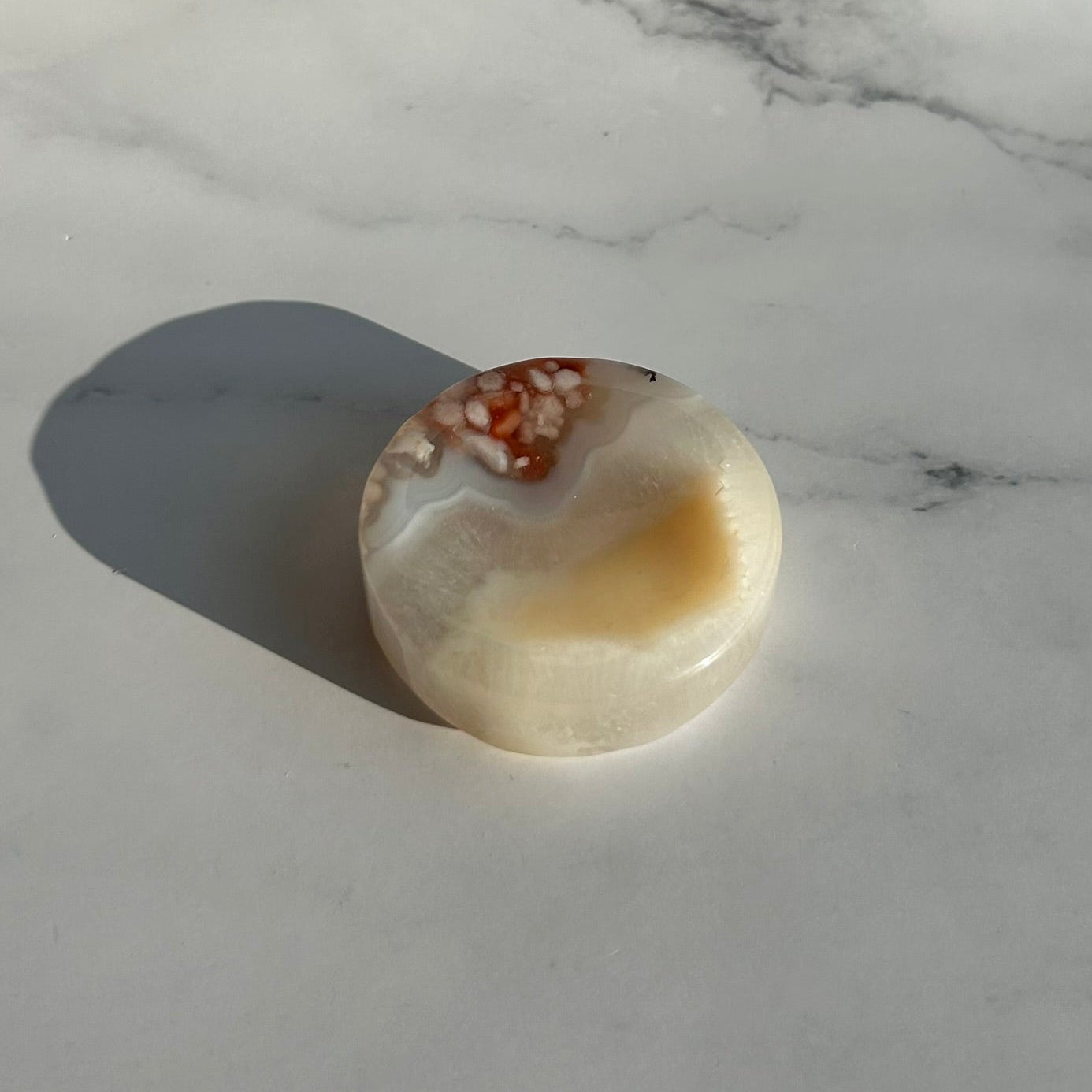 Flower Agate Bowl / Ring Holder (2") - 8E