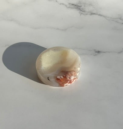 Flower Agate Bowl / Ring Holder (2") - 8E