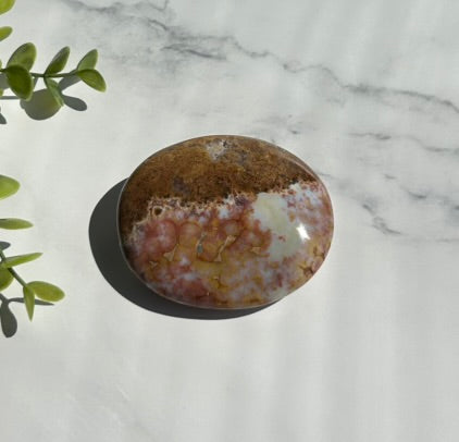 Ocean Jasper Palm Stone - 7K