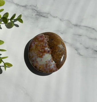 Ocean Jasper Palm Stone - 7K