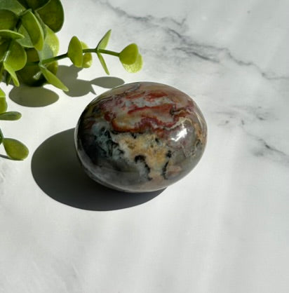 Ocean Jasper Palm Stone - 7D
