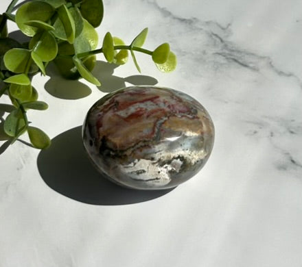 Ocean Jasper Palm Stone - 7D