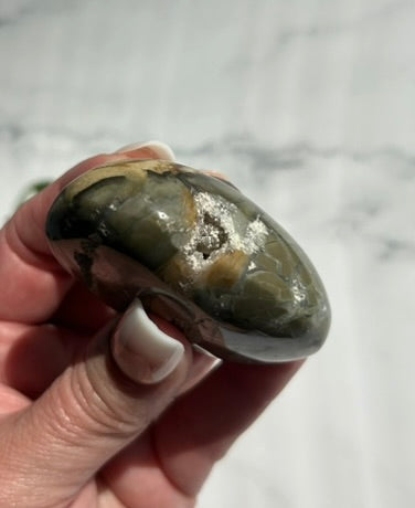 Ocean Jasper Palm Stone - 7B