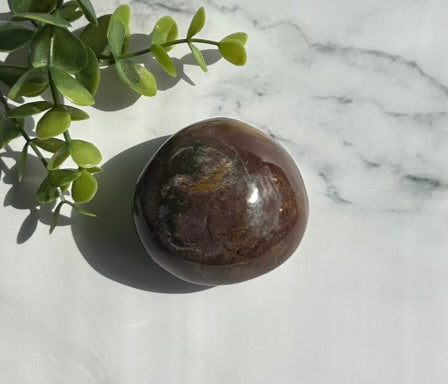 Ocean Jasper Palm Stone - 7Q
