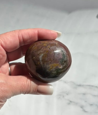 Ocean Jasper Palm Stone - 7Q