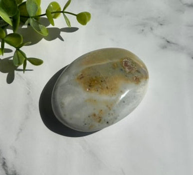 Ocean Jasper Palm Stone - 7A