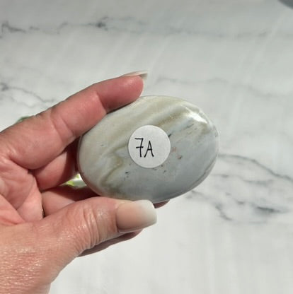 Ocean Jasper Palm Stone - 7A