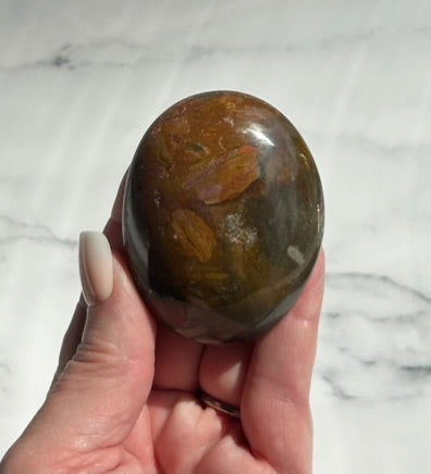 Ocean Jasper Palm Stone - 7P