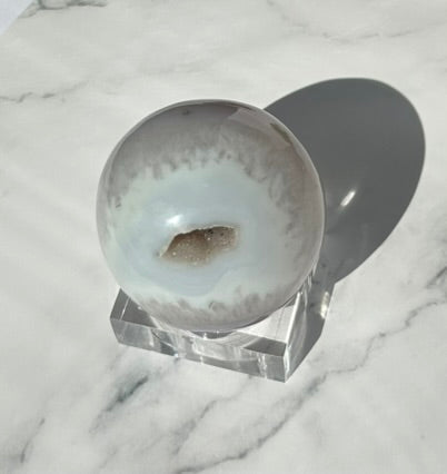 Druzy Agate Sphere - A18B