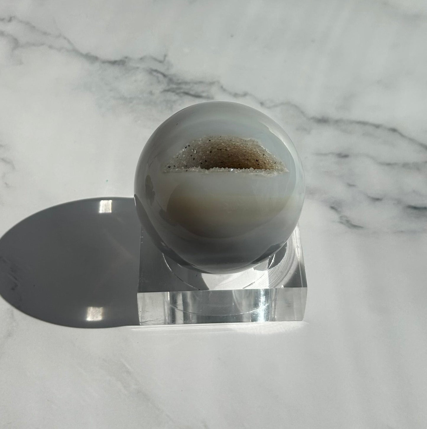 Druzy Agate Sphere -A18C