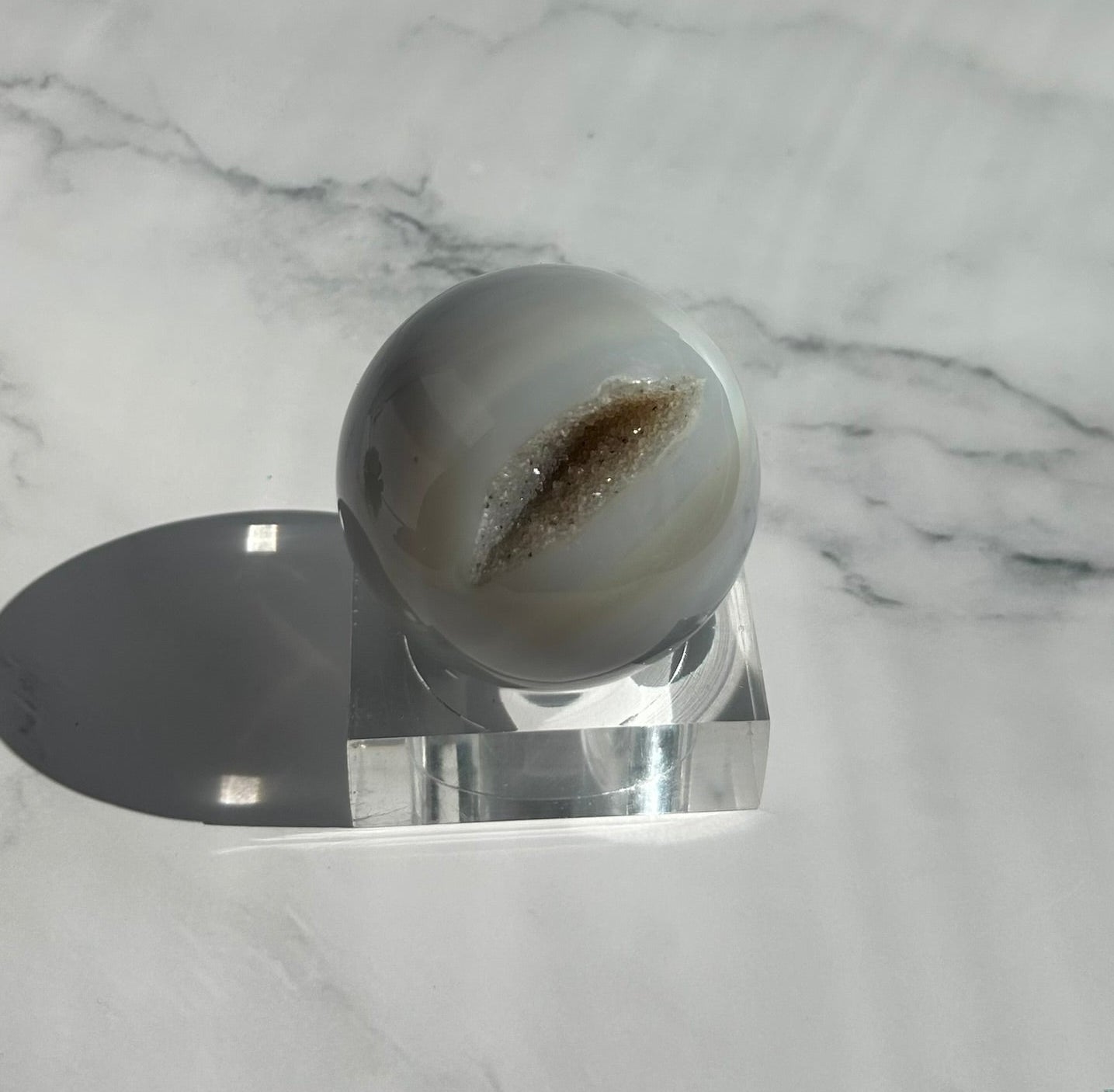 Druzy Agate Sphere -A18C