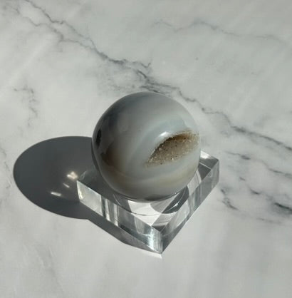 Druzy Agate Sphere -A18C
