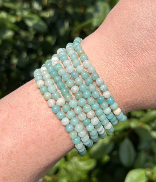 Caribbean Calcite Bracelet - 4mm - $4.99ea
