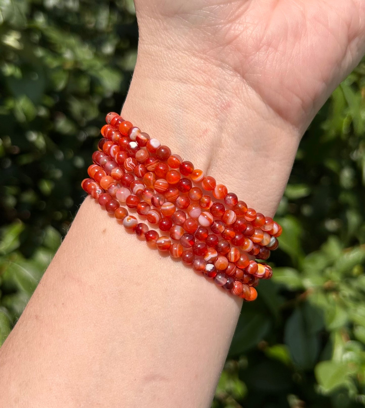 Carnelian Bracelet - 4mm - $4.99ea