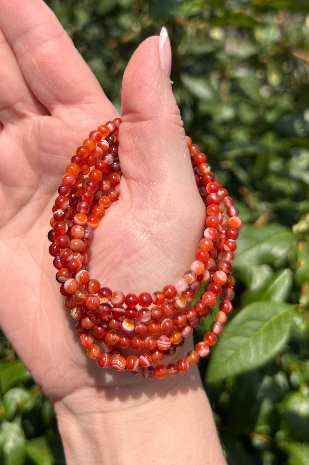 Carnelian Bracelet - 4mm - $4.99ea