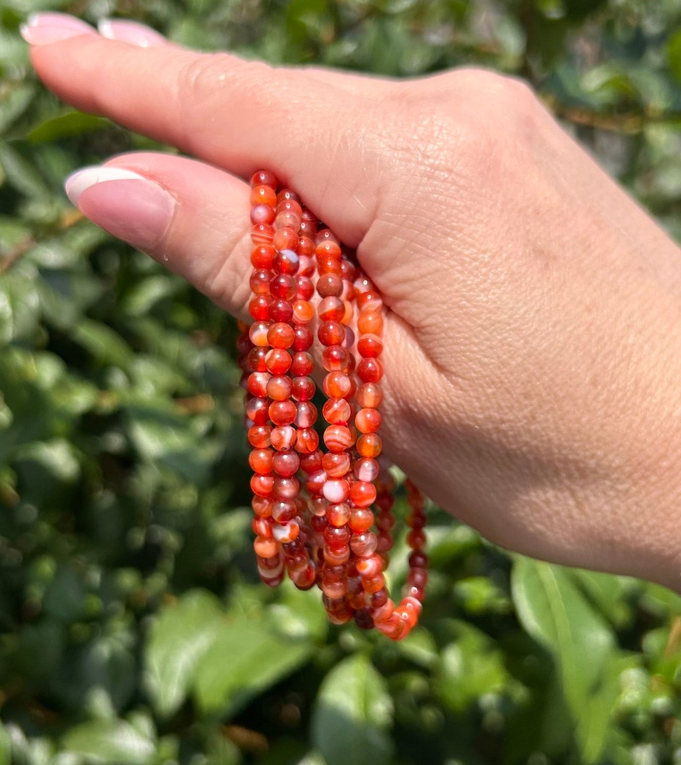 Carnelian Bracelet - 4mm - $4.99ea