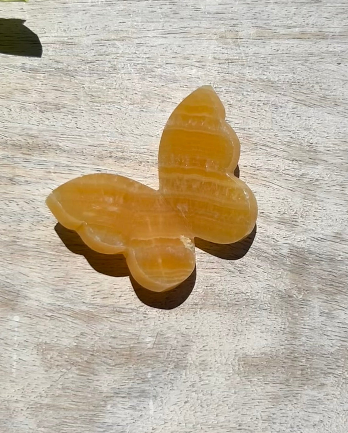 Orange Calcite 3D Butterfly - 5D