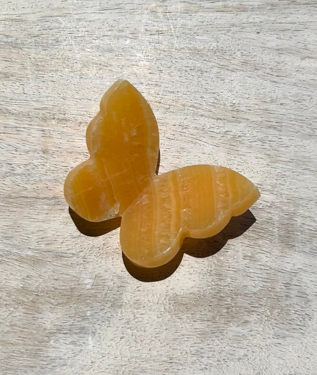 Orange Calcite 3D Butterfly - 5D