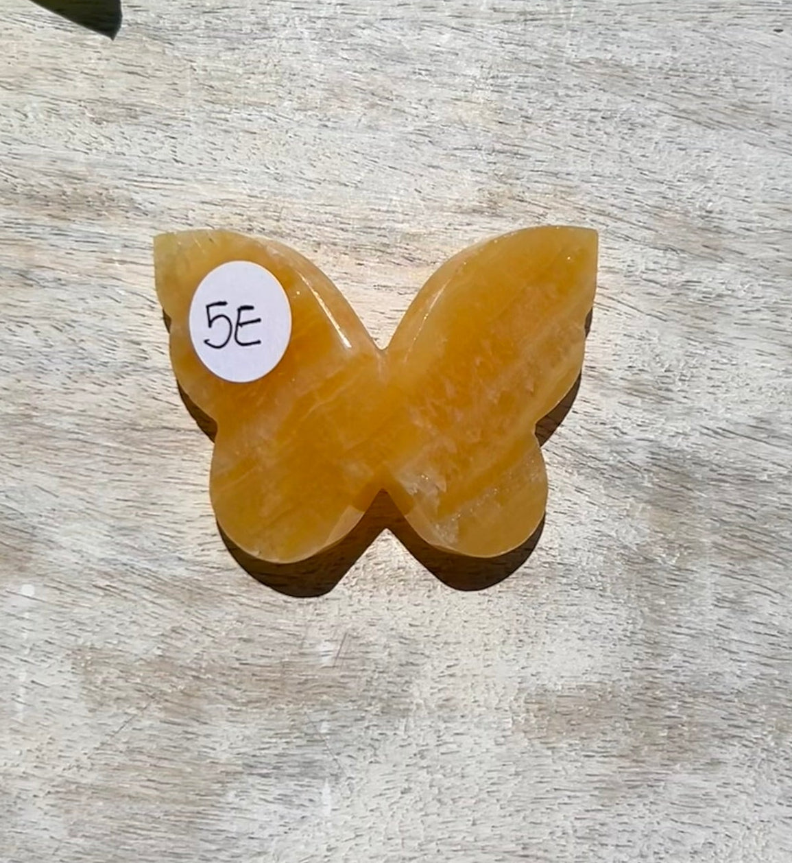 Orange Calcite 3D Butterfly - 5E