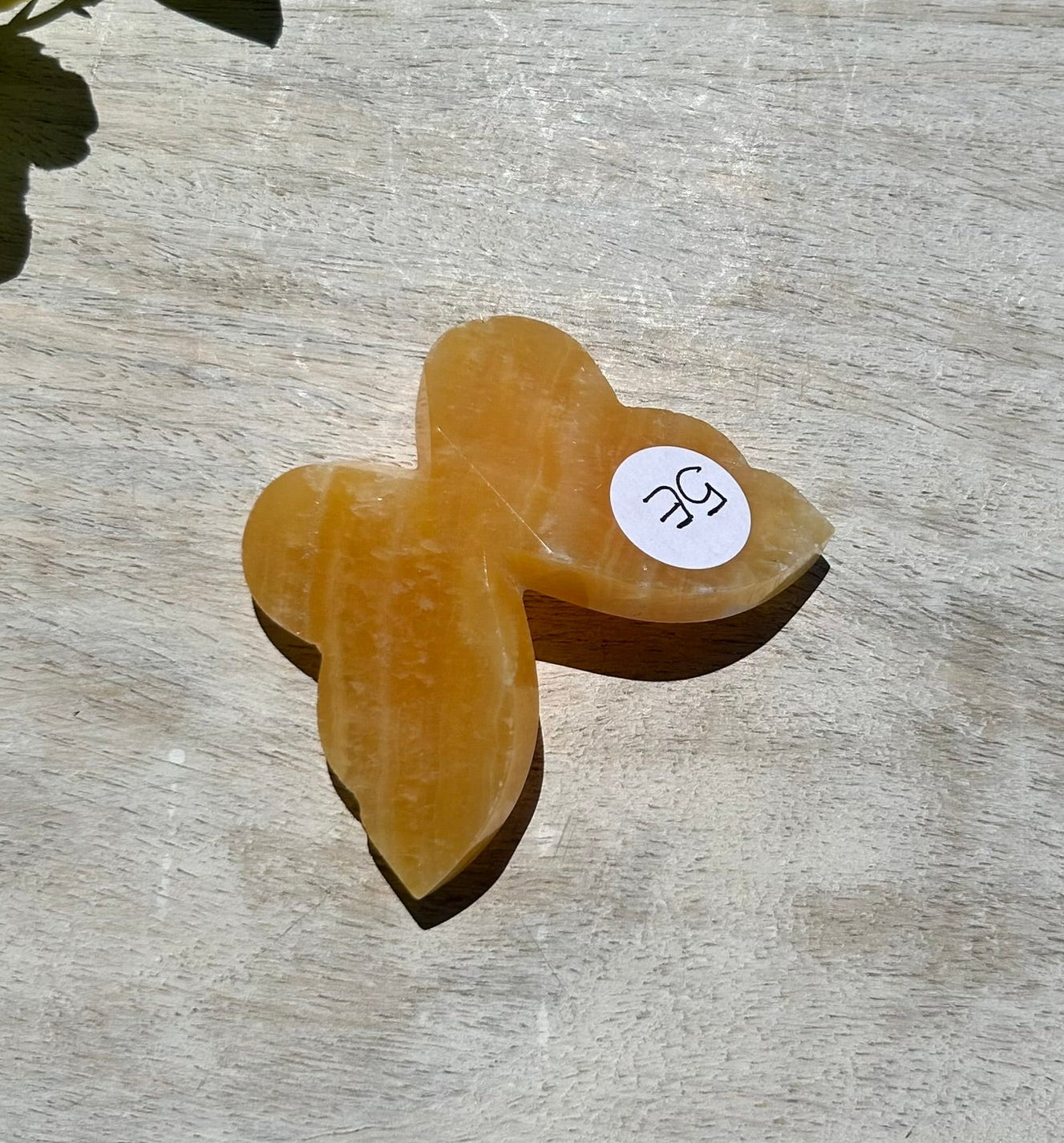 Orange Calcite 3D Butterfly - 5E