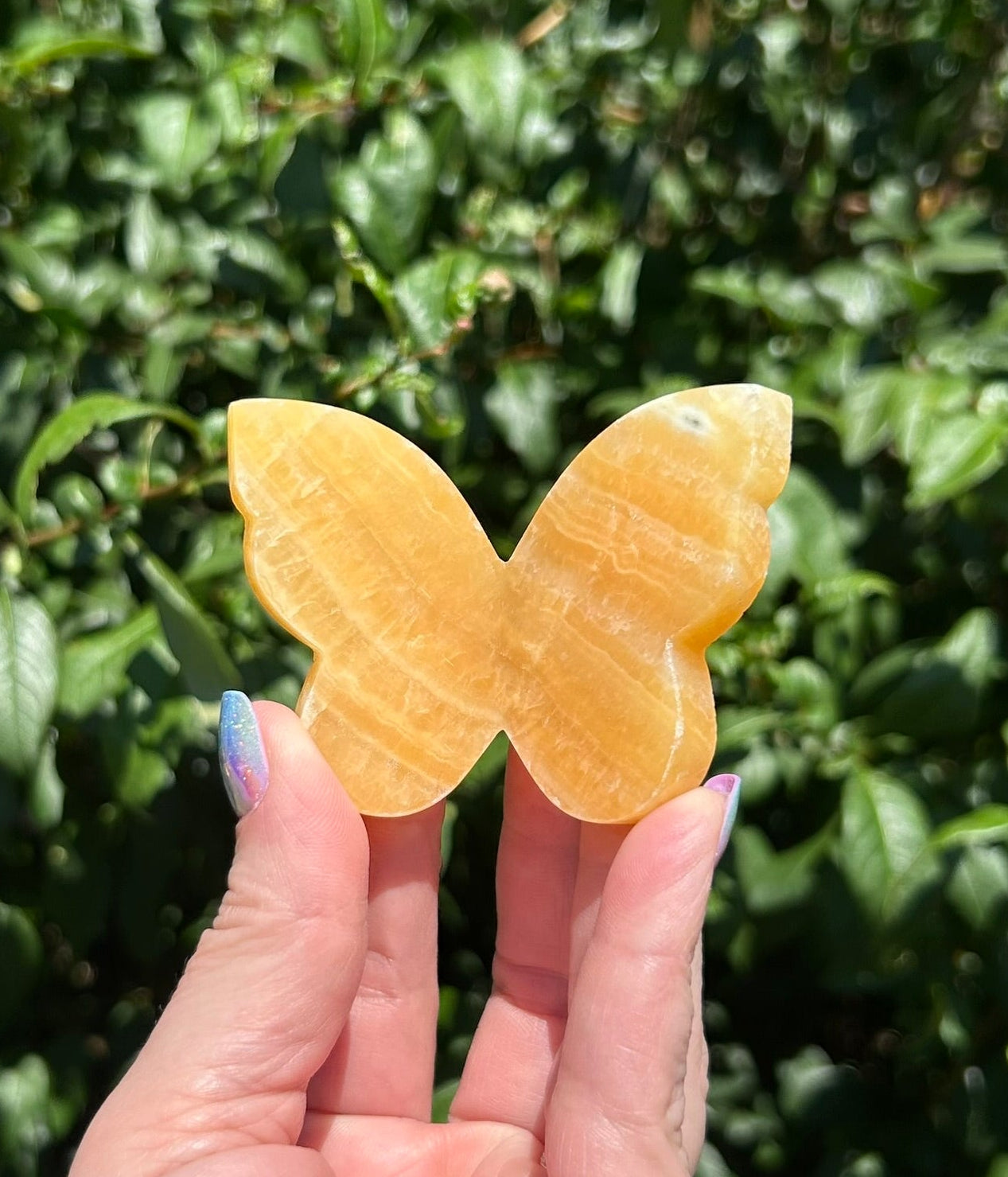 Orange Calcite 3D Butterfly - 5E