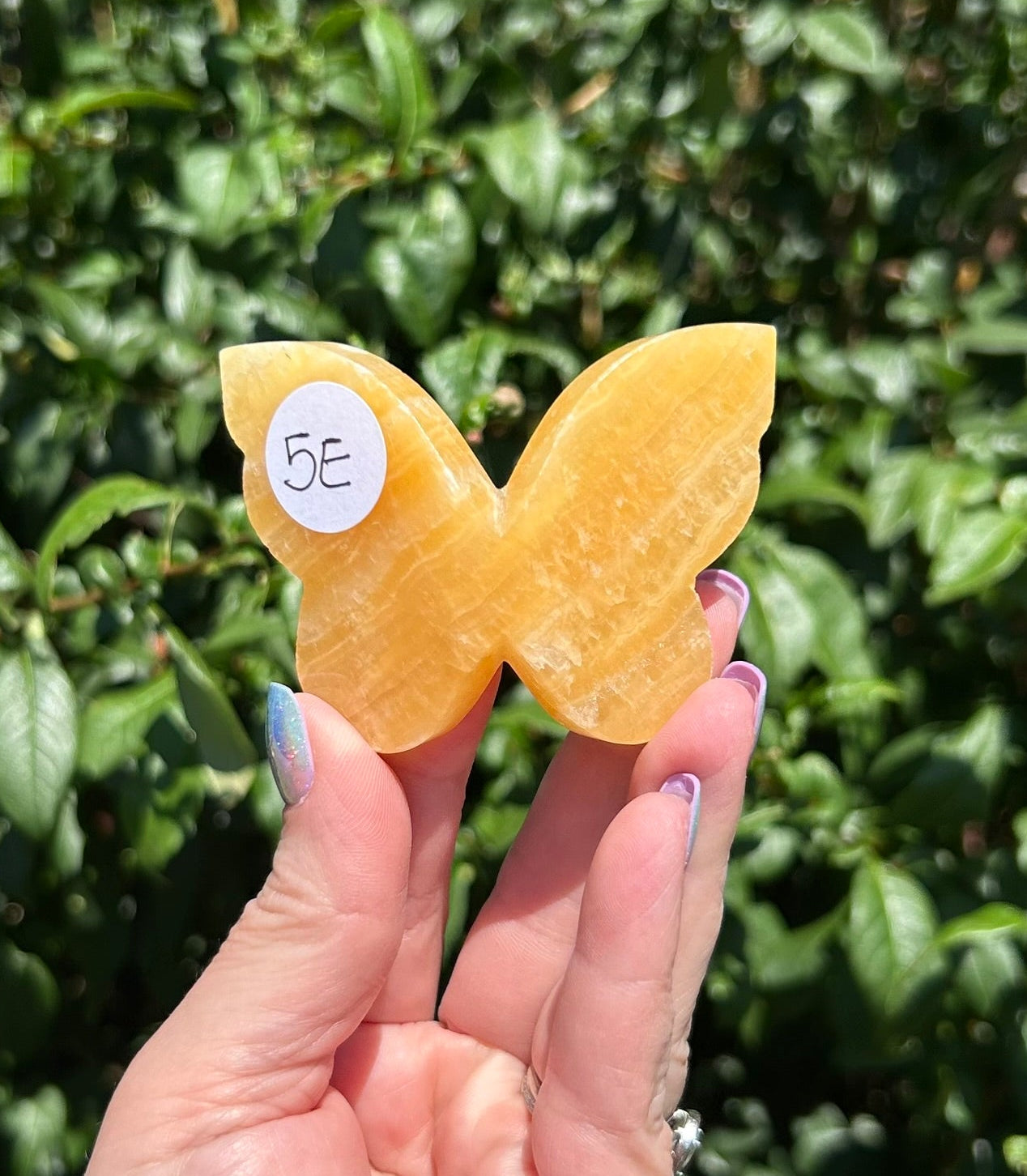 Orange Calcite 3D Butterfly - 5E