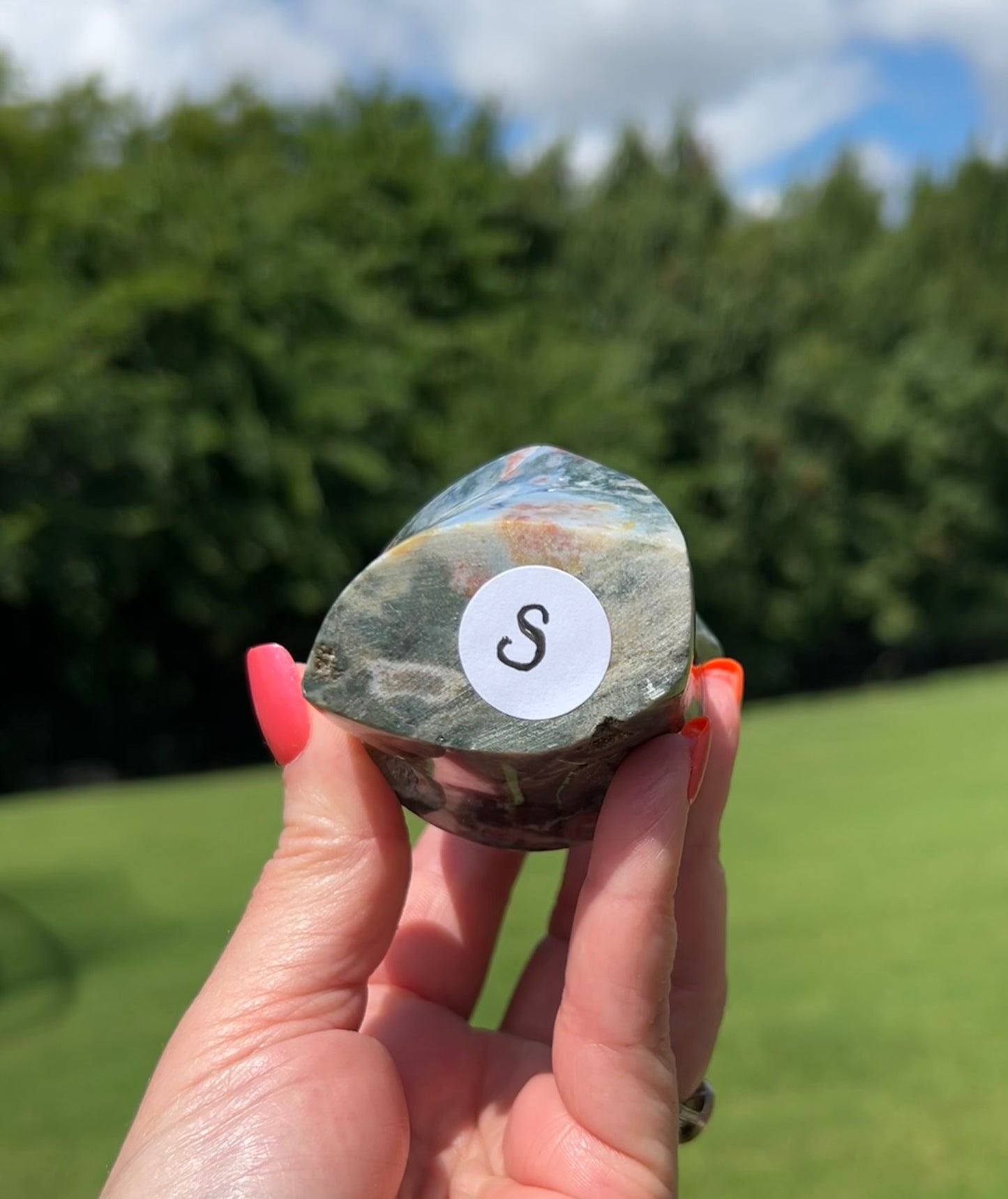 Ocean Jasper Flame (4.5"H)- #S