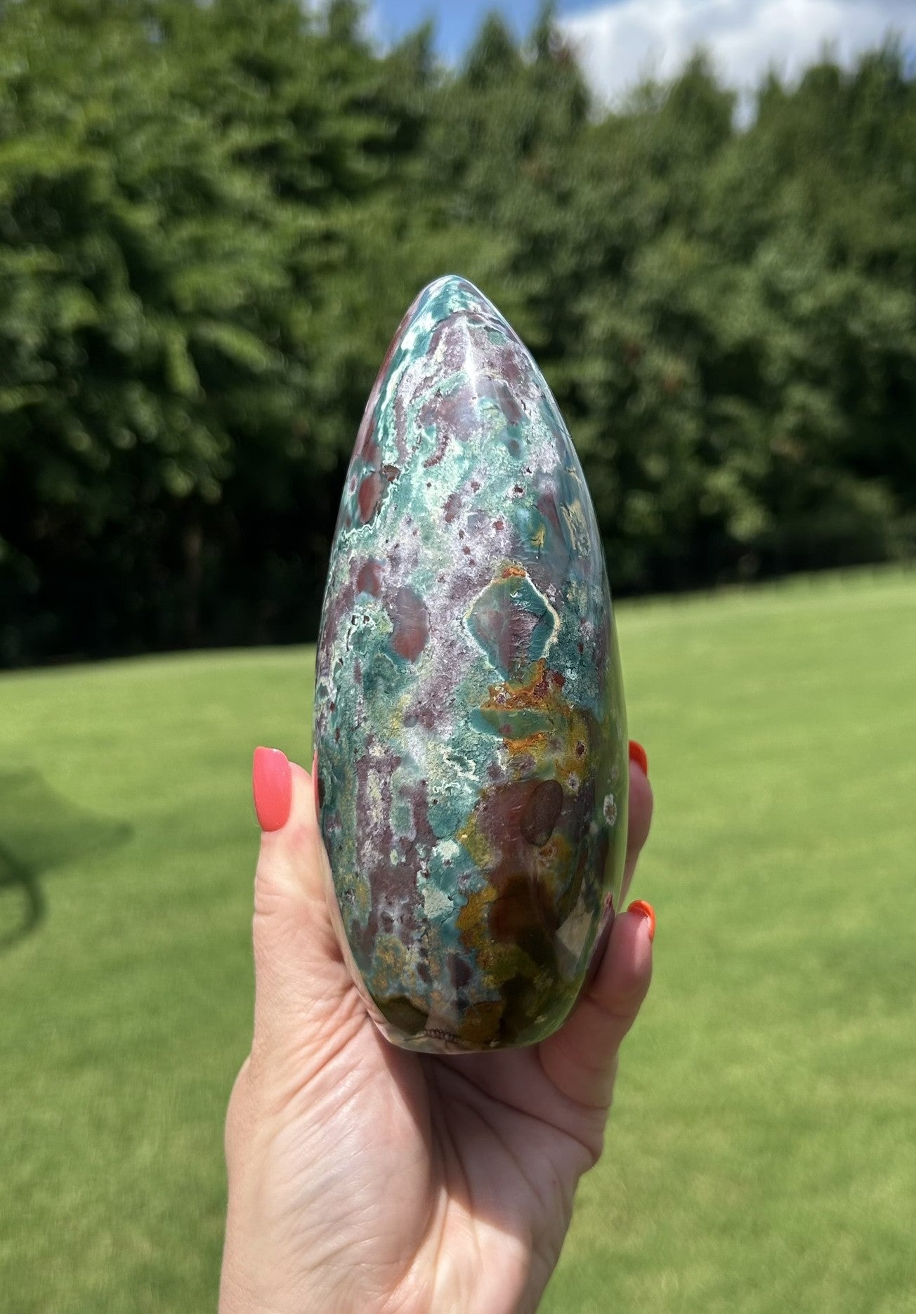 Ocean Jasper Freeform (6"H)- #R