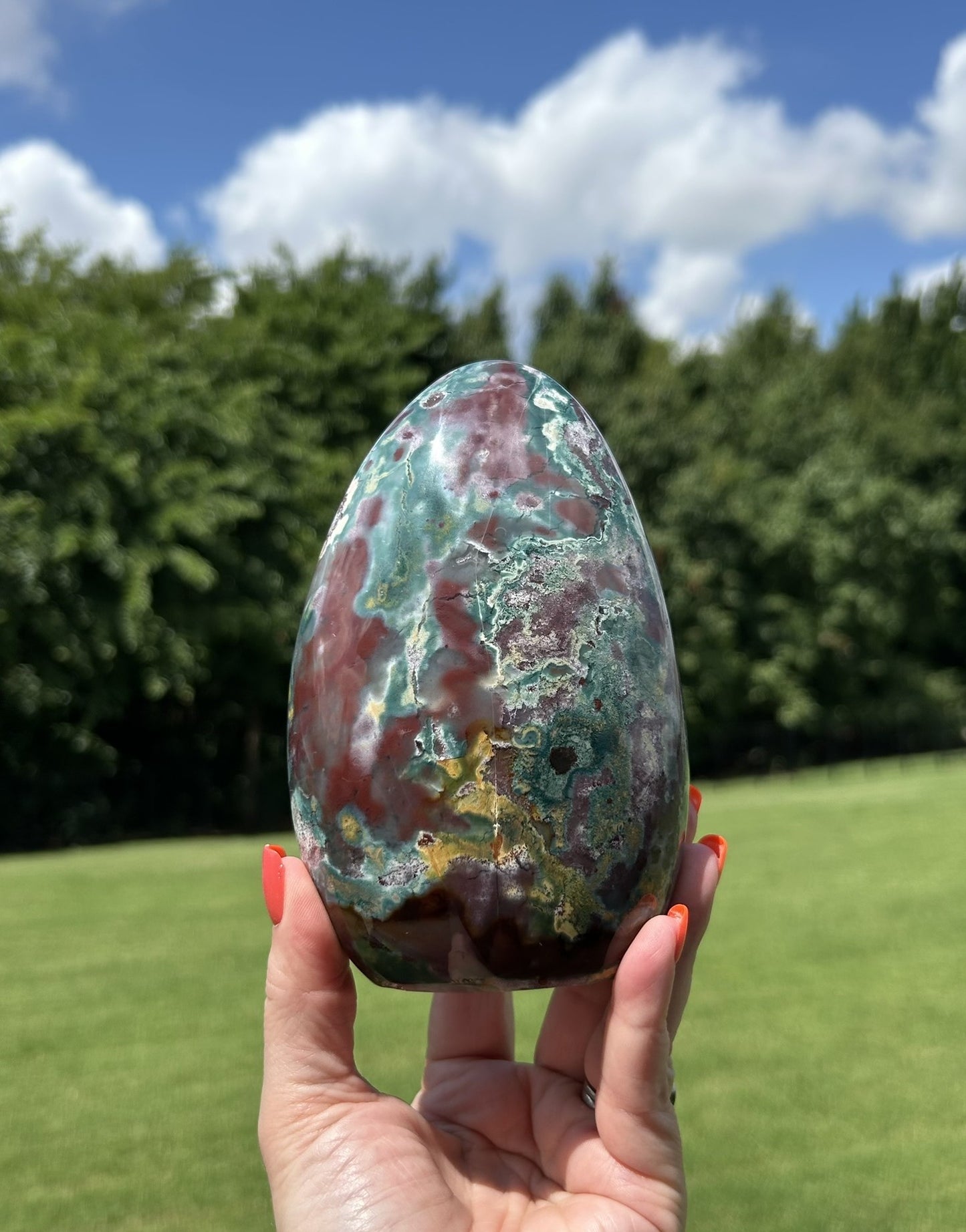 Ocean Jasper Freeform (6"H)- #R