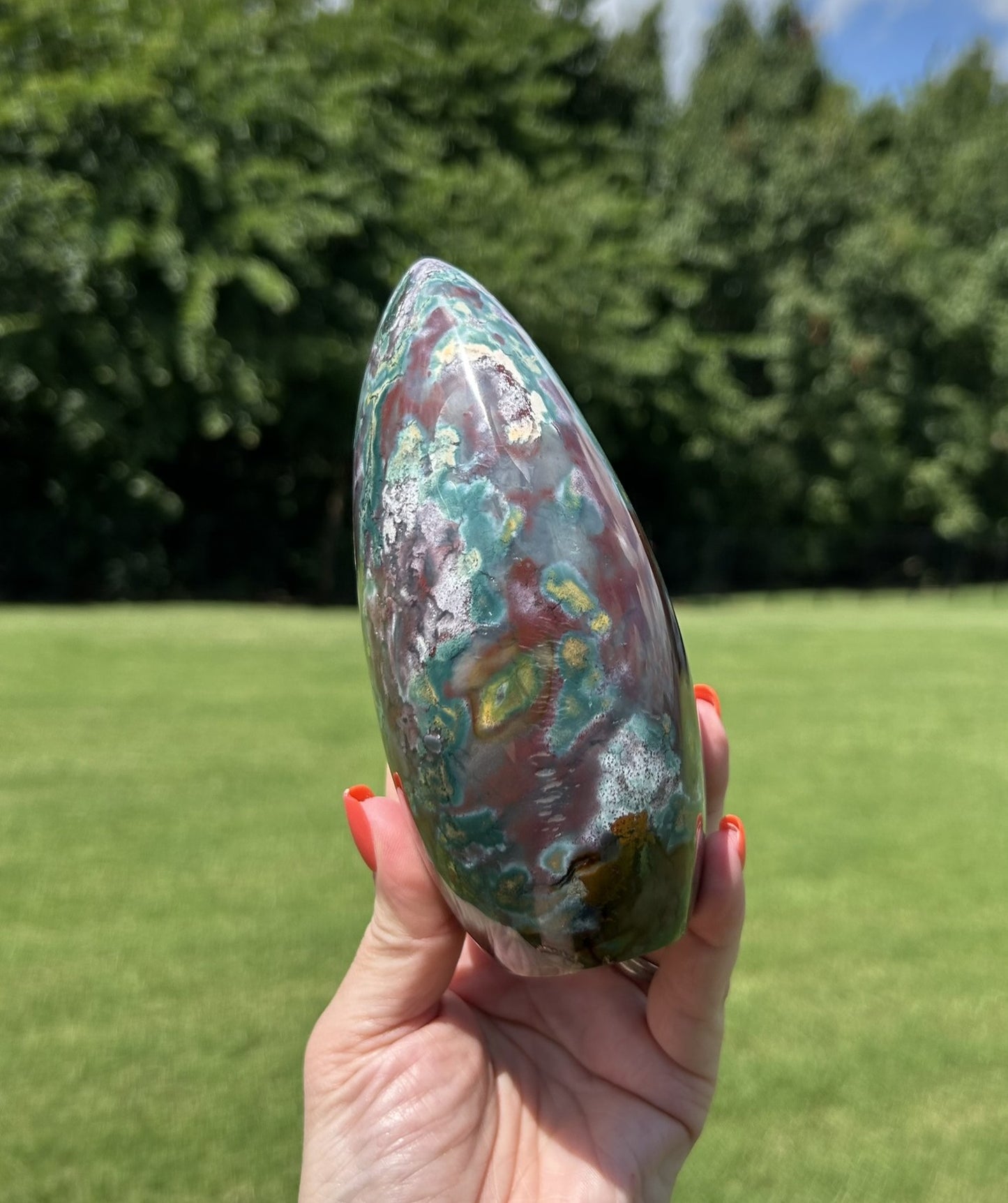 Ocean Jasper Freeform (6"H)- #R