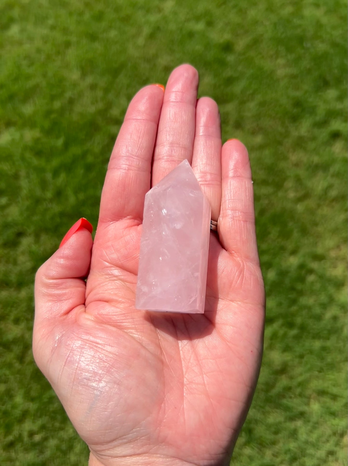 Rose Quartz Tower Small (2.5"H) - 01A