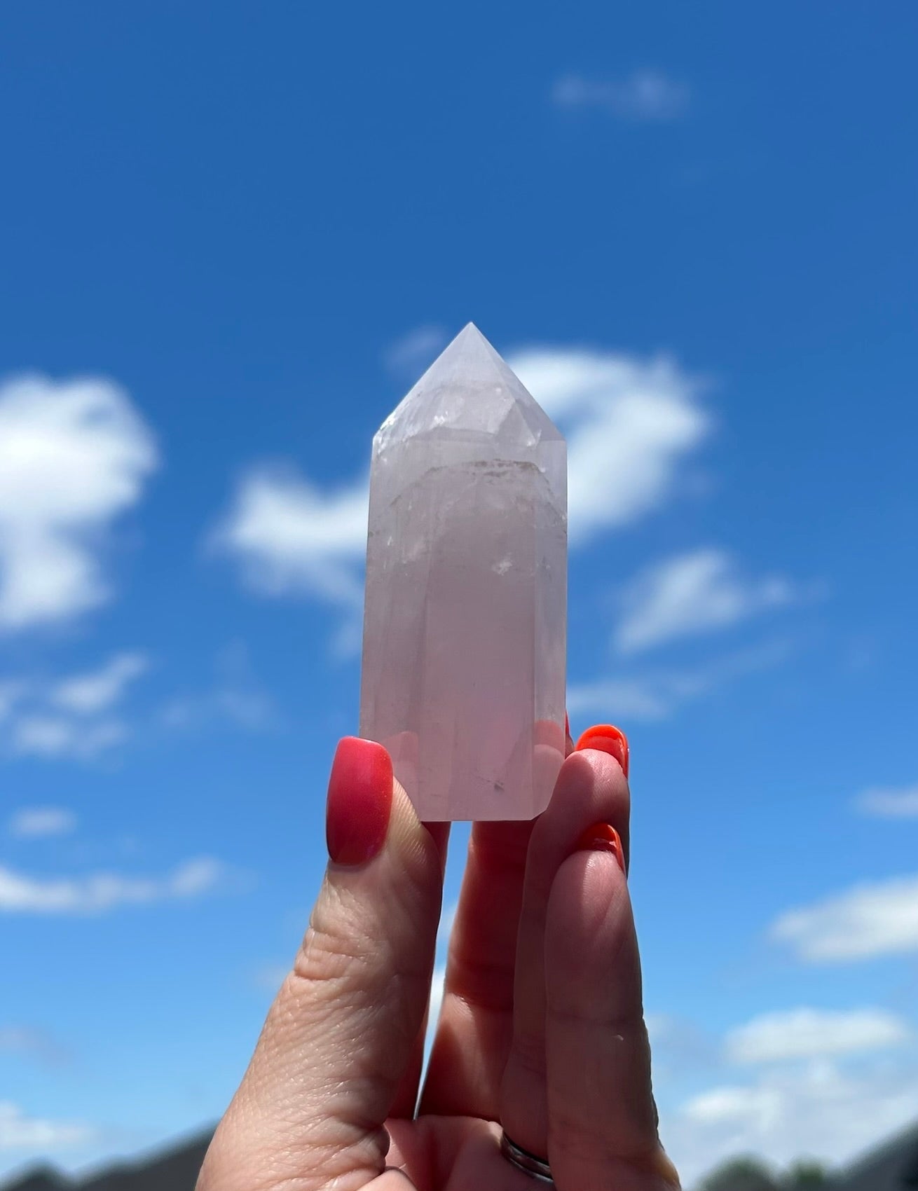 Rose Quartz Tower Small (2.5"H) - 01B