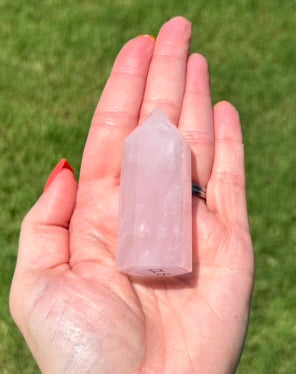 Rose Quartz Tower Small (2.5"H) - 01B