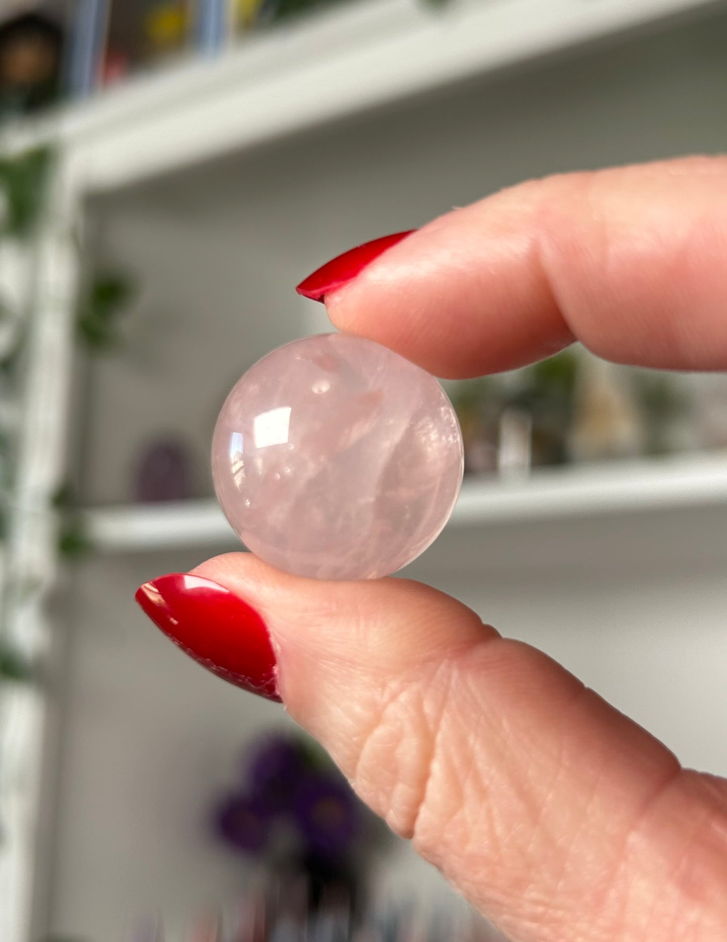 (One) Rose Quartz Mini Sphere - 22mm - Hand selected