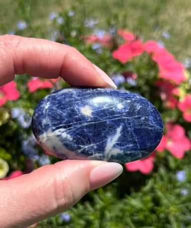 Sodalite Palm Stone - 16B